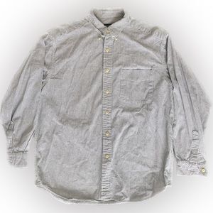 Eddie Bauer long sleeve flannel in white and black